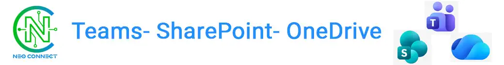 logo illustrant le module de formation en distanciel intitulé Teams, OneDrive, SharePoint