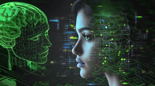 l'IA et l'humain s'allient pour créer vos outils de communication digitale .